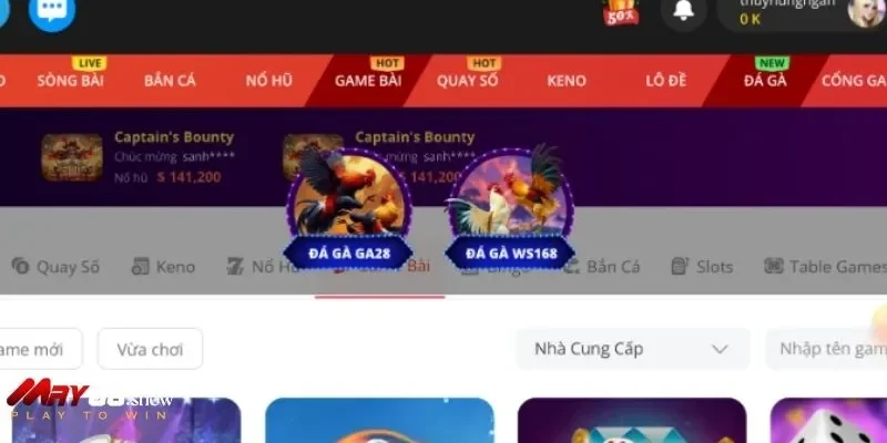 Đa dạng sản phẩm đá gà khác nhau tại nhà cái