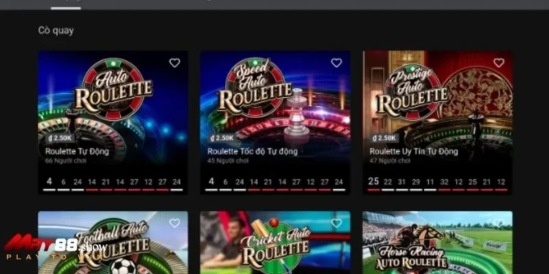 Trải nghiệm chơi Roulette tự động tiện lợi tại May88